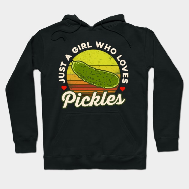 Just a Girl Who Loves Pickles Hoodie by monolusi